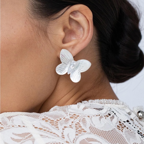 Jennifer Behr Bree Butterfly Earrings - Picture 1 of 4